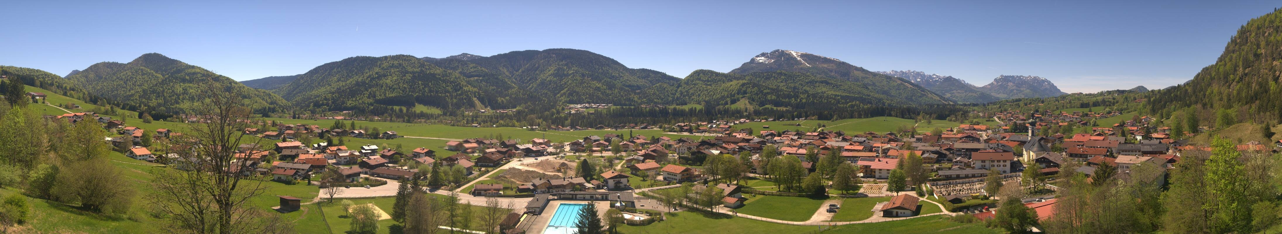 Archiv Foto Webcam Panoramablick auf das Dorf Reit im Winkl