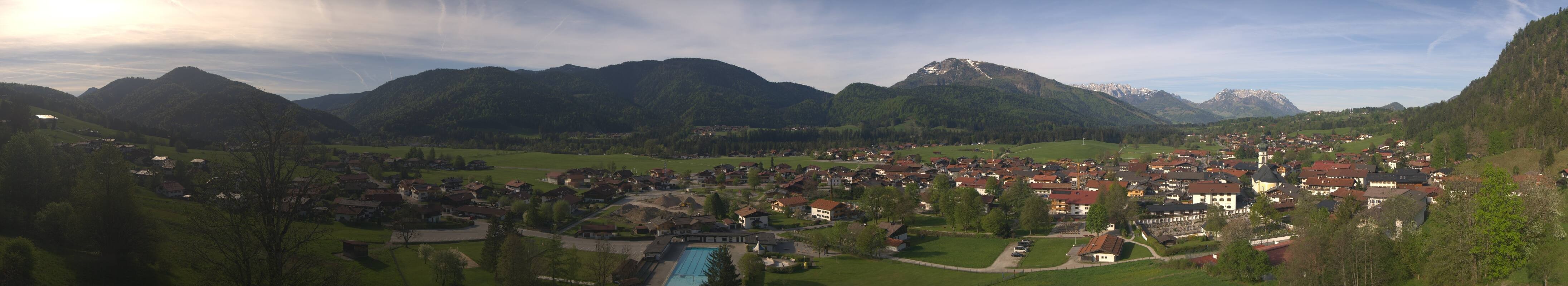 Archiv Foto Webcam Panoramablick auf das Dorf Reit im Winkl