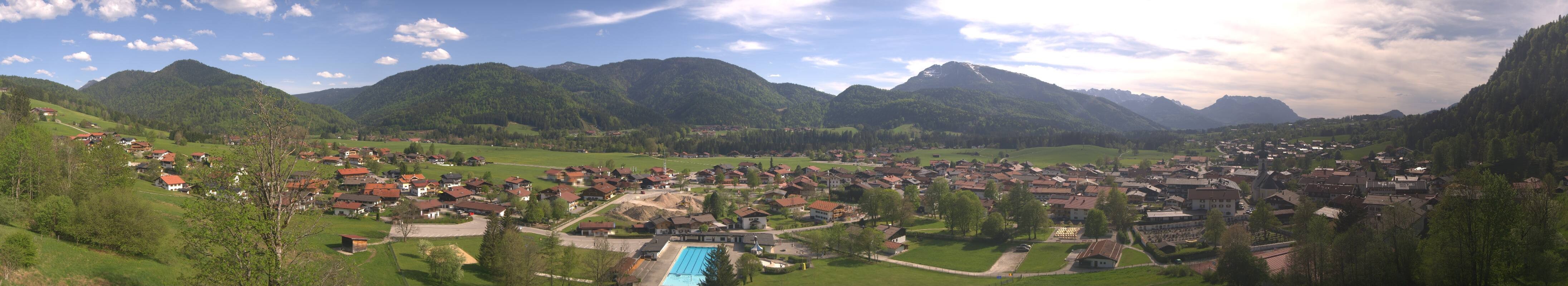 Archiv Foto Webcam Panoramablick auf das Dorf Reit im Winkl