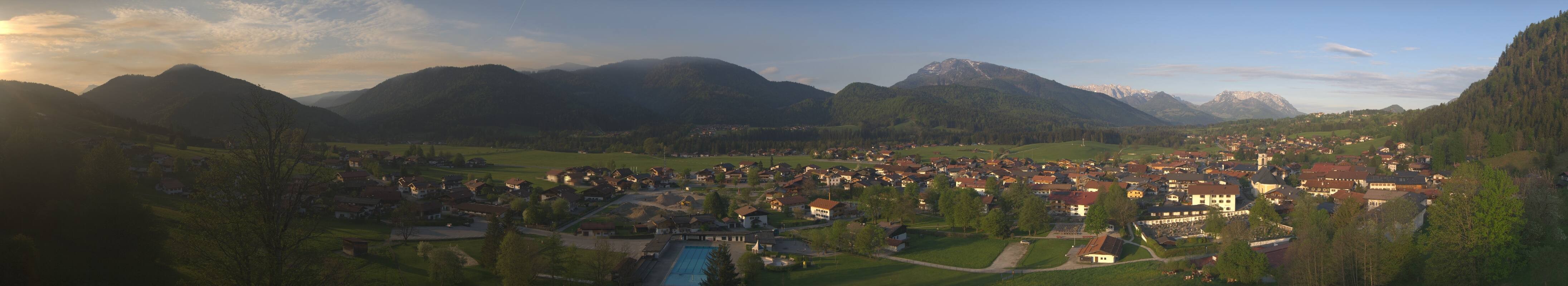Archiv Foto Webcam Panoramablick auf das Dorf Reit im Winkl