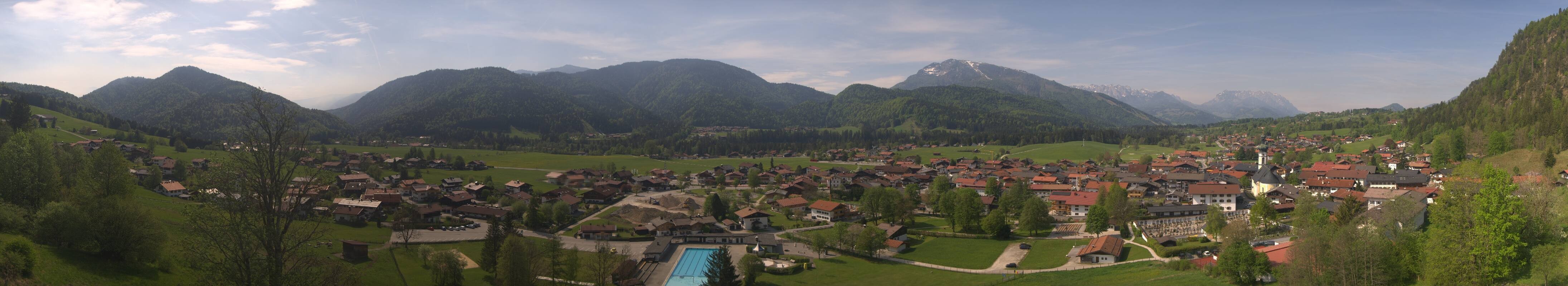 Archiv Foto Webcam Panoramablick auf das Dorf Reit im Winkl