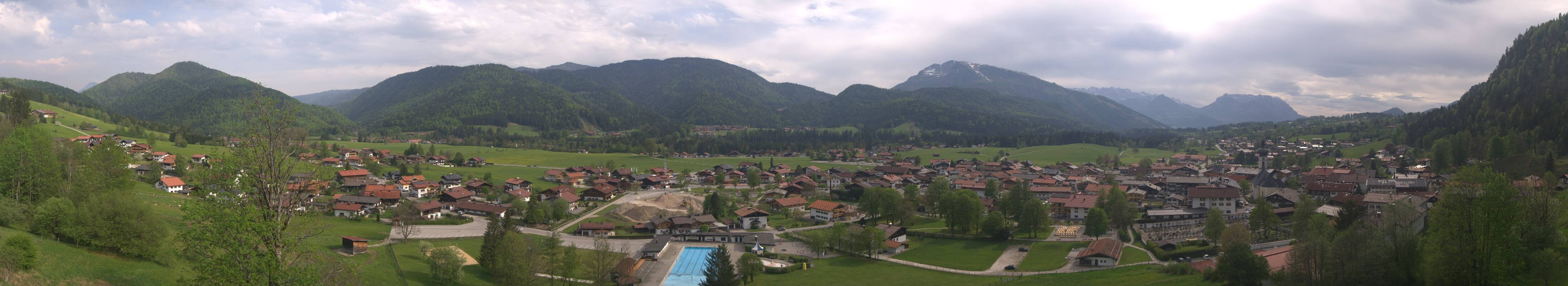 Archiv Foto Webcam Panoramablick auf das Dorf Reit im Winkl