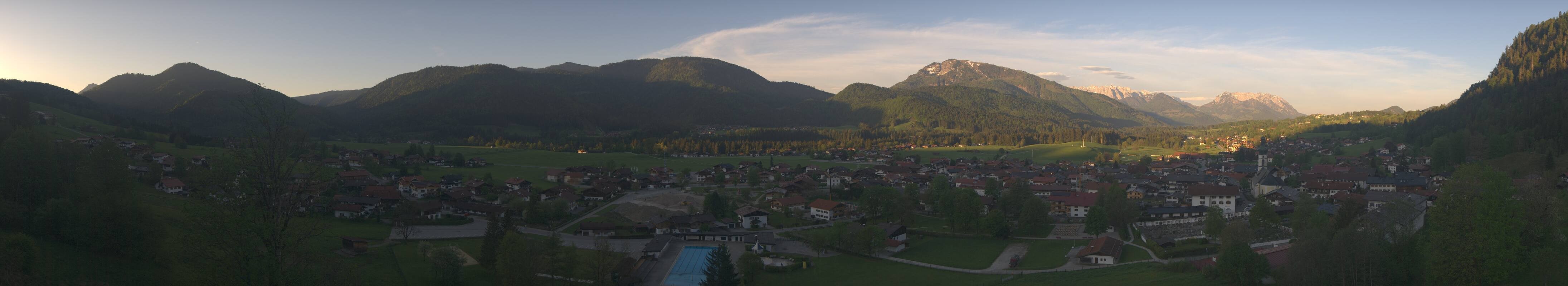 Archiv Foto Webcam Panoramablick auf das Dorf Reit im Winkl