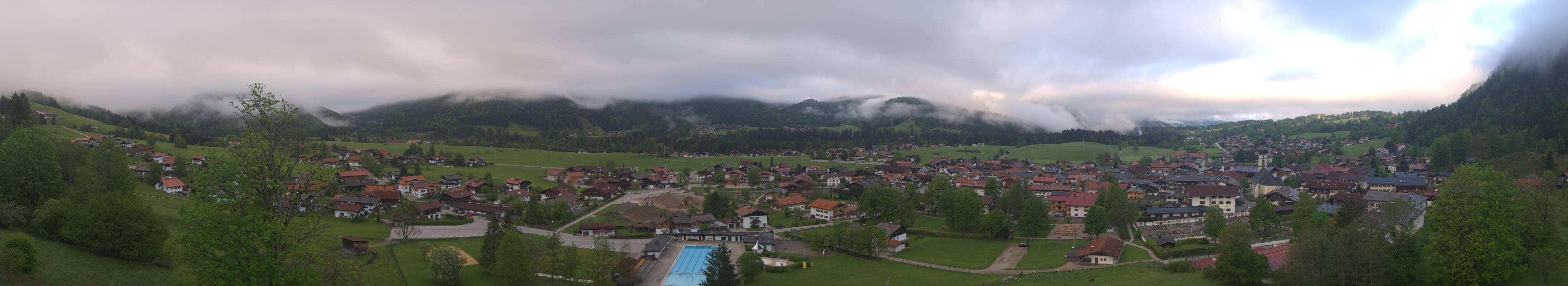 Archiv Foto Webcam Panoramablick auf das Dorf Reit im Winkl