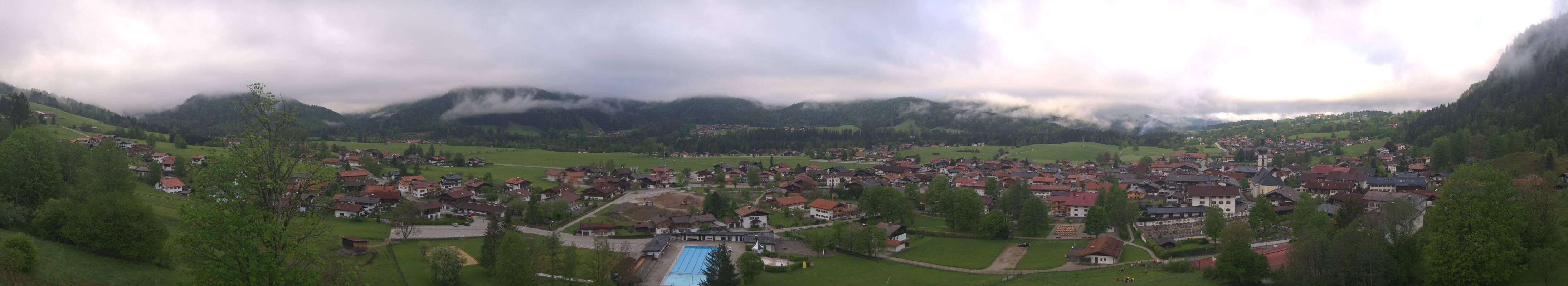 Archiv Foto Webcam Panoramablick auf das Dorf Reit im Winkl