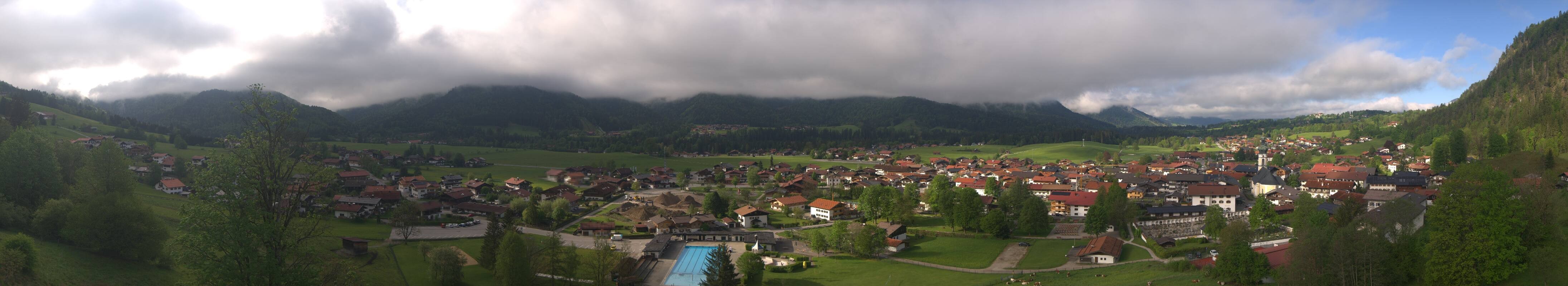 Archiv Foto Webcam Panoramablick auf das Dorf Reit im Winkl