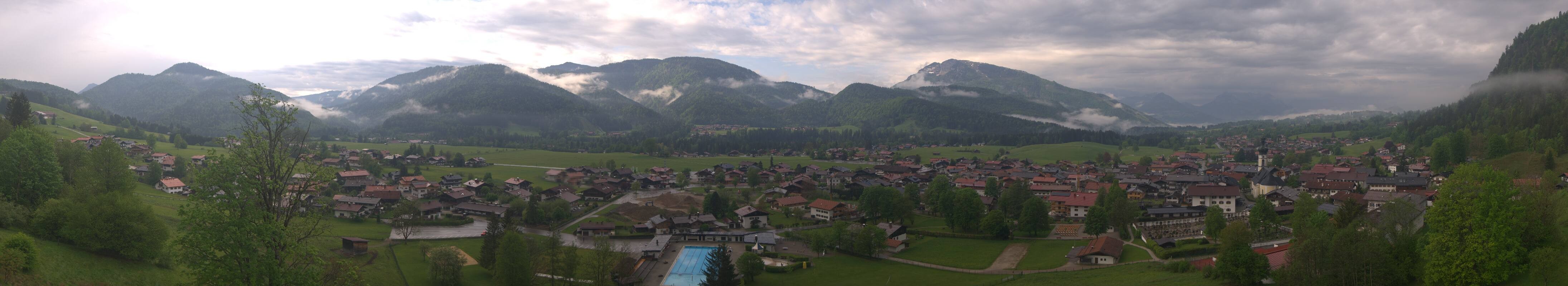 Archiv Foto Webcam Panoramablick auf das Dorf Reit im Winkl