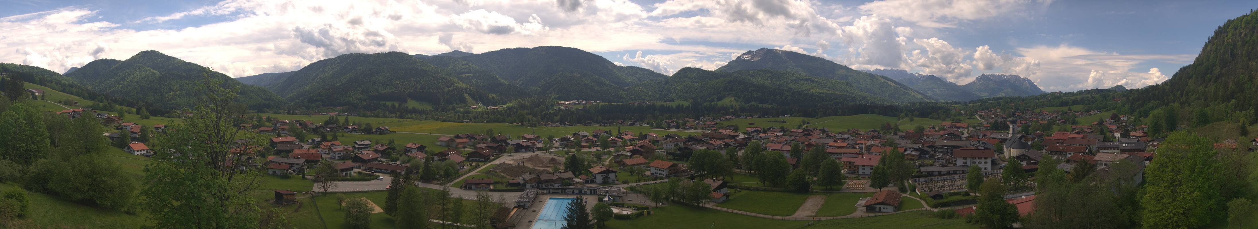 Archiv Foto Webcam Panoramablick auf das Dorf Reit im Winkl