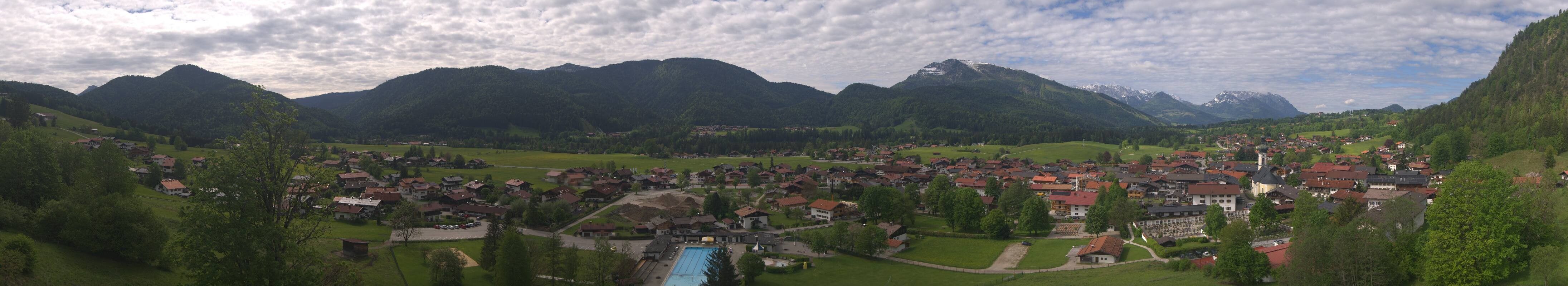 Archiv Foto Webcam Panoramablick auf das Dorf Reit im Winkl