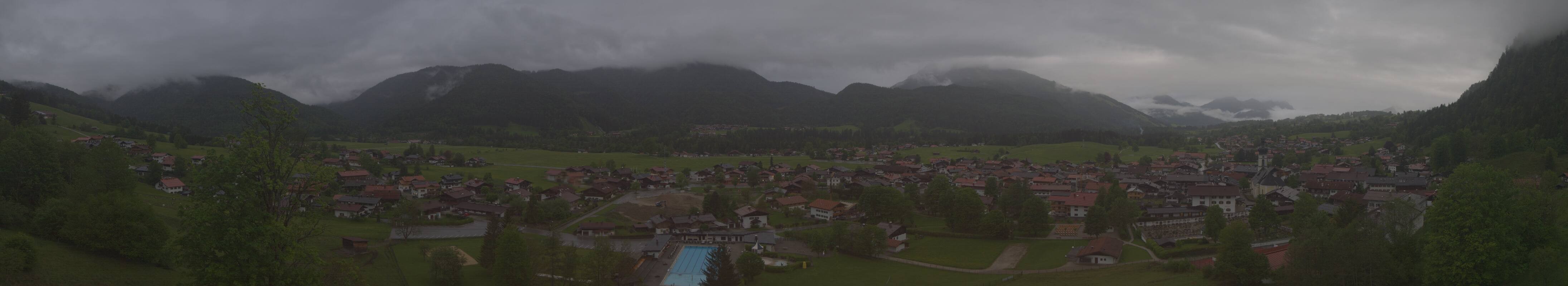 Archiv Foto Webcam Panoramablick auf das Dorf Reit im Winkl