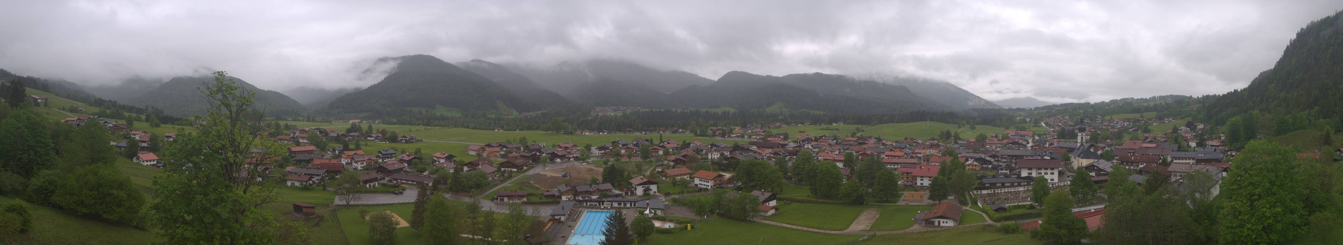 Archiv Foto Webcam Panoramablick auf das Dorf Reit im Winkl