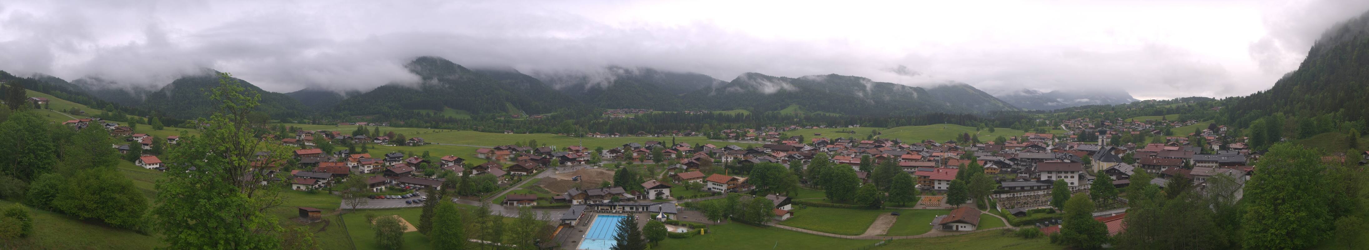Archiv Foto Webcam Panoramablick auf das Dorf Reit im Winkl