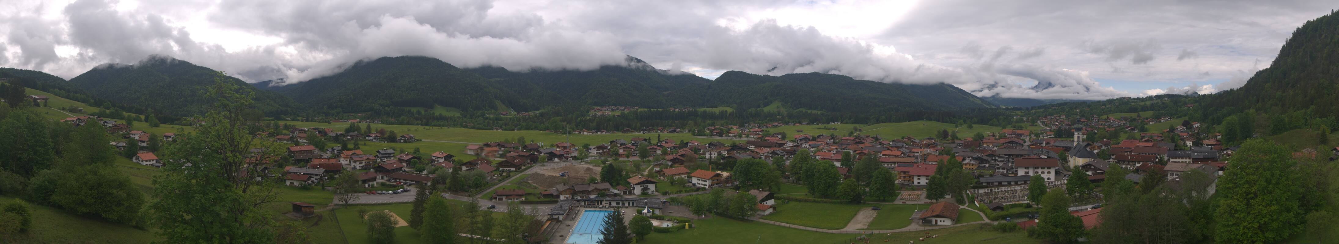 Archiv Foto Webcam Panoramablick auf das Dorf Reit im Winkl