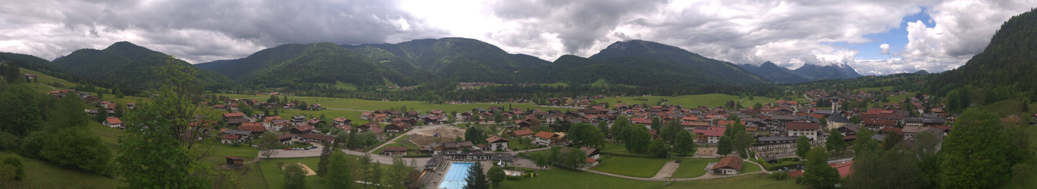 Archiv Foto Webcam Panoramablick auf das Dorf Reit im Winkl