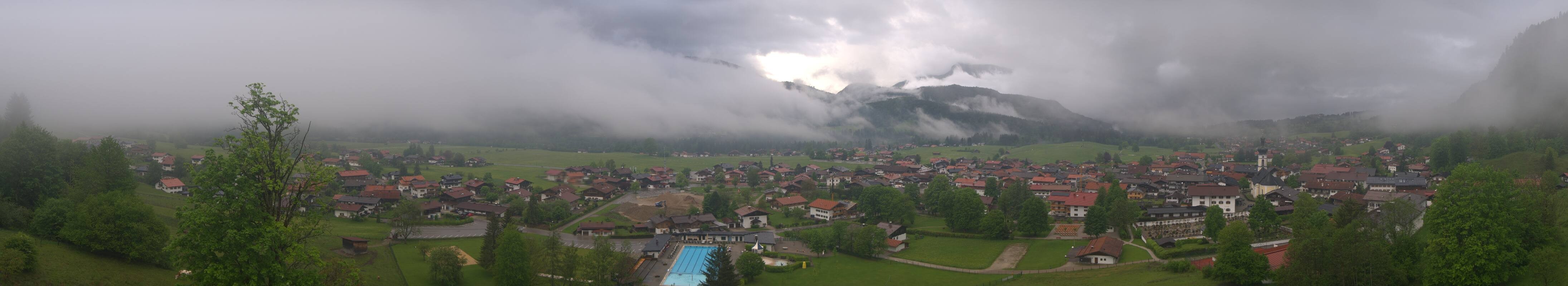 Archiv Foto Webcam Panoramablick auf das Dorf Reit im Winkl