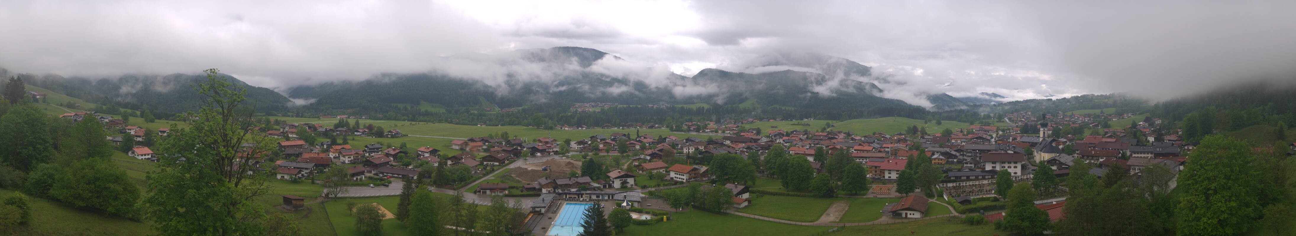 Archiv Foto Webcam Panoramablick auf das Dorf Reit im Winkl