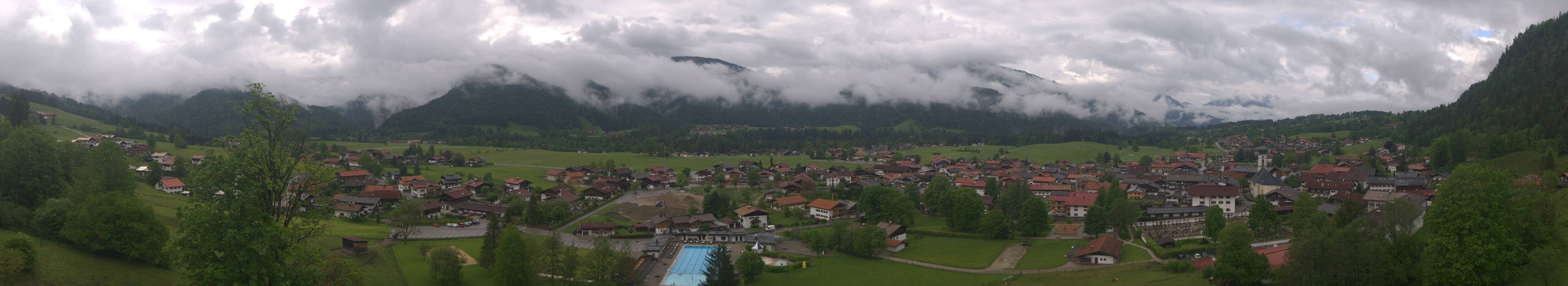 Archiv Foto Webcam Panoramablick auf das Dorf Reit im Winkl