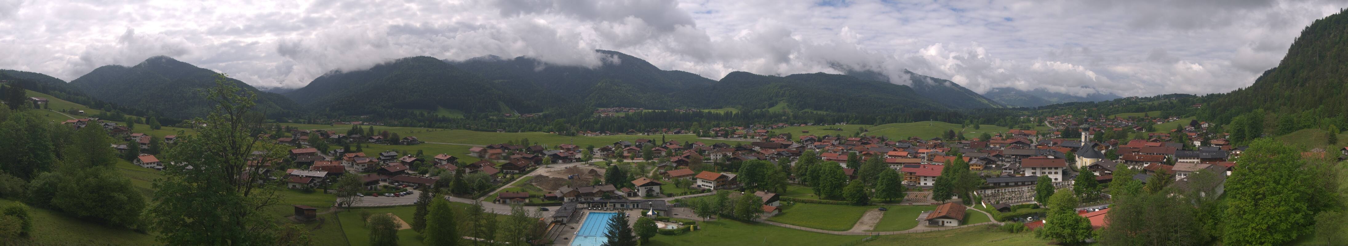 Archiv Foto Webcam Panoramablick auf das Dorf Reit im Winkl