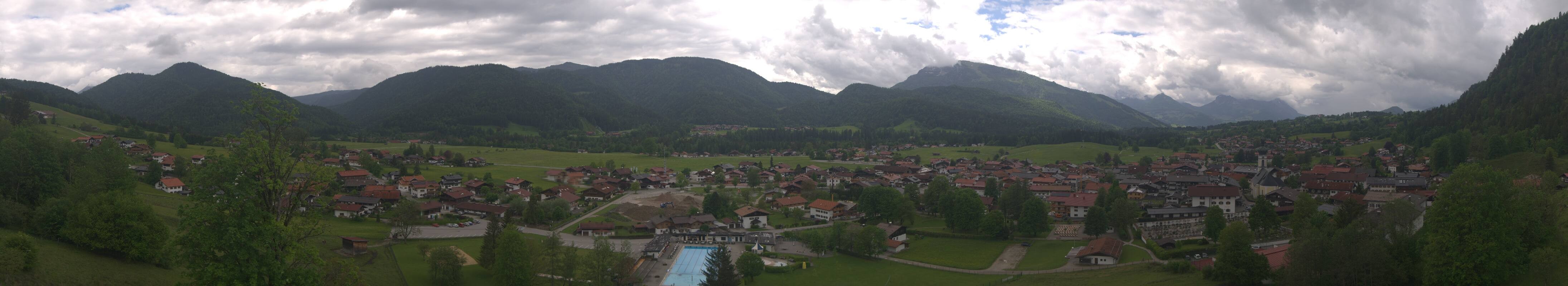 Archiv Foto Webcam Panoramablick auf das Dorf Reit im Winkl