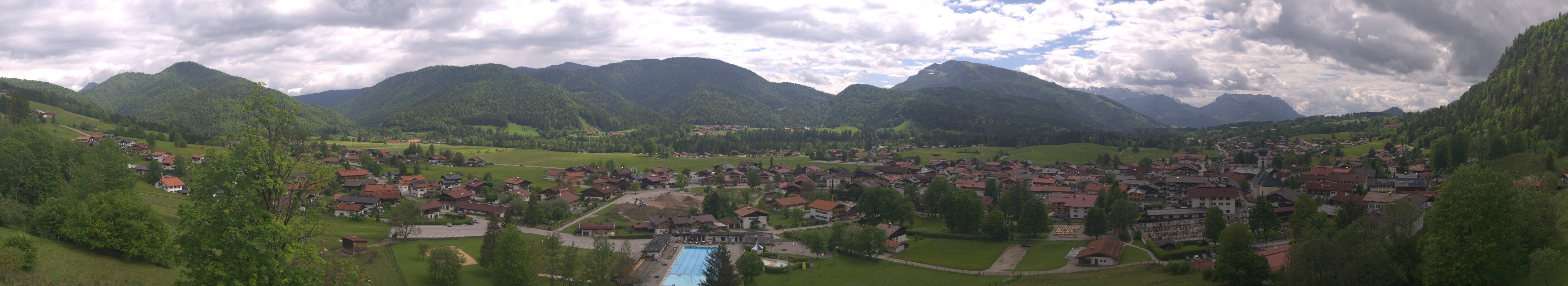 Archiv Foto Webcam Panoramablick auf das Dorf Reit im Winkl