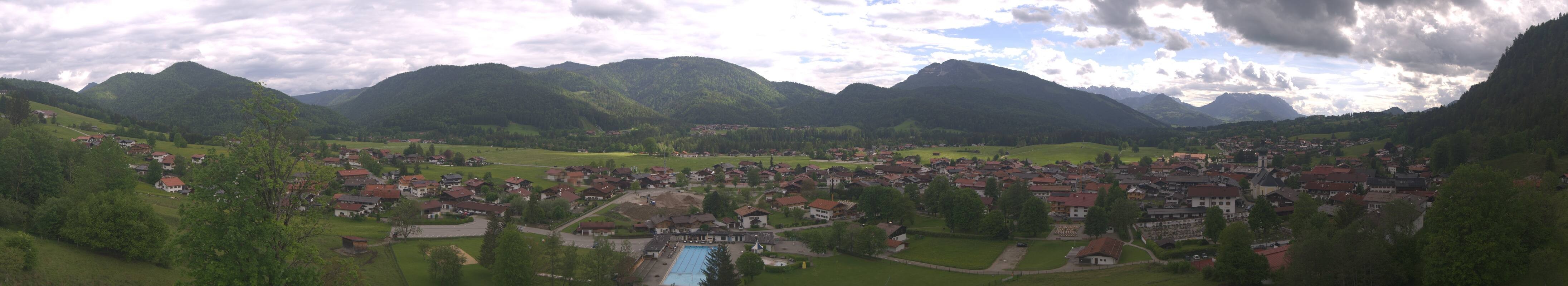 Archiv Foto Webcam Panoramablick auf das Dorf Reit im Winkl