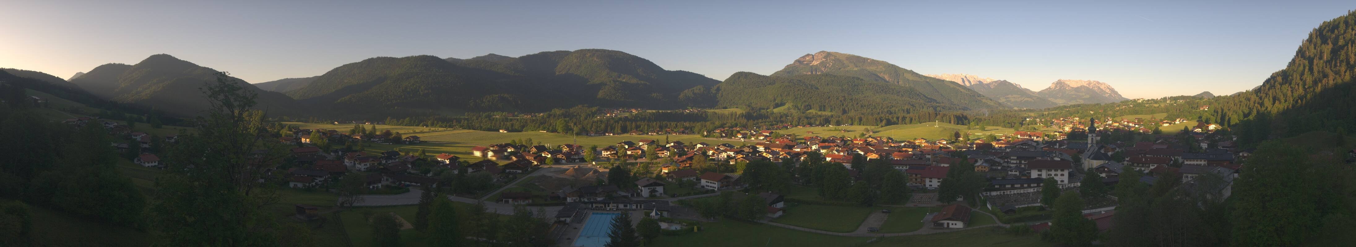Archiv Foto Webcam Panoramablick auf das Dorf Reit im Winkl