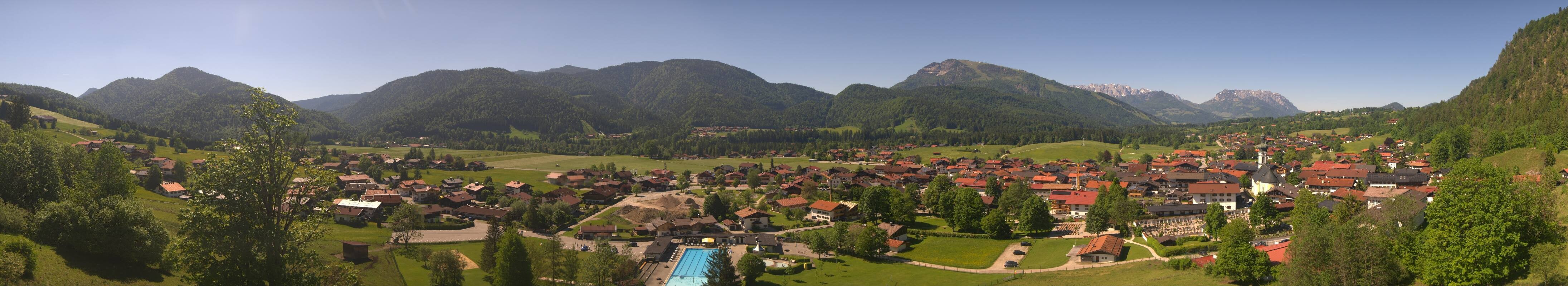 Archiv Foto Webcam Panoramablick auf das Dorf Reit im Winkl