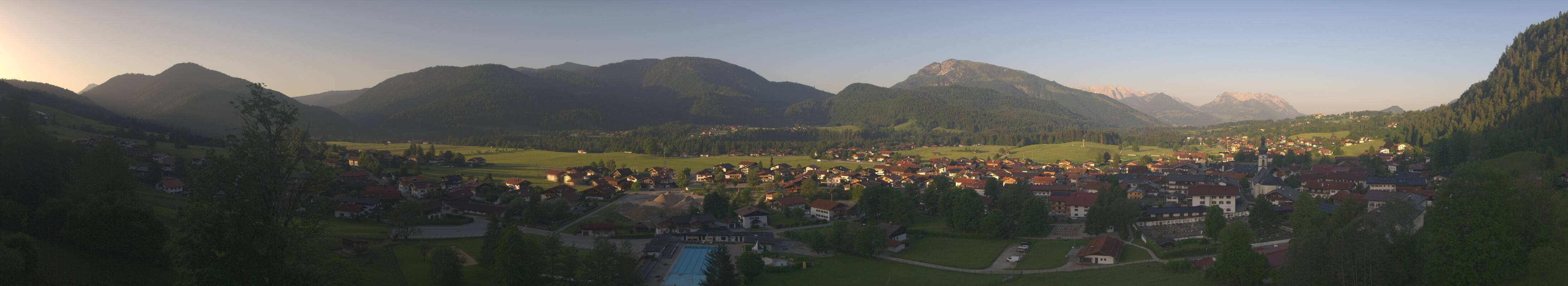 Archiv Foto Webcam Panoramablick auf das Dorf Reit im Winkl