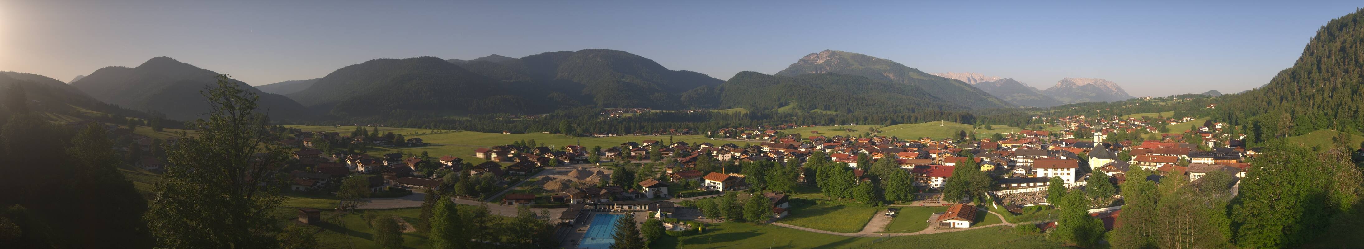 Archiv Foto Webcam Panoramablick auf das Dorf Reit im Winkl