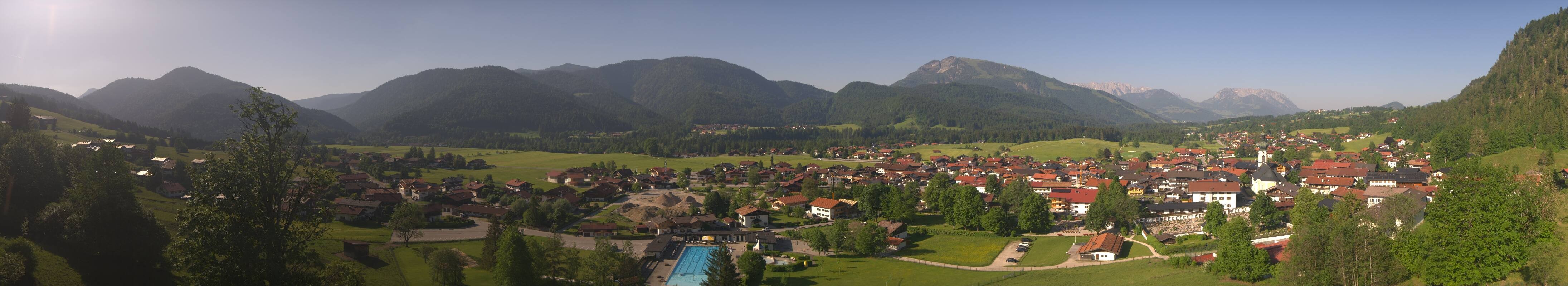 Archiv Foto Webcam Panoramablick auf das Dorf Reit im Winkl