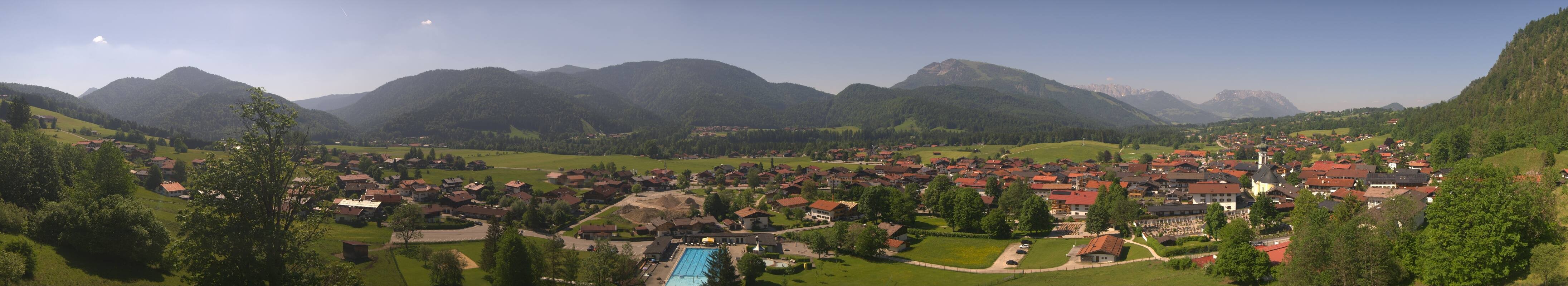 Archiv Foto Webcam Panoramablick auf das Dorf Reit im Winkl