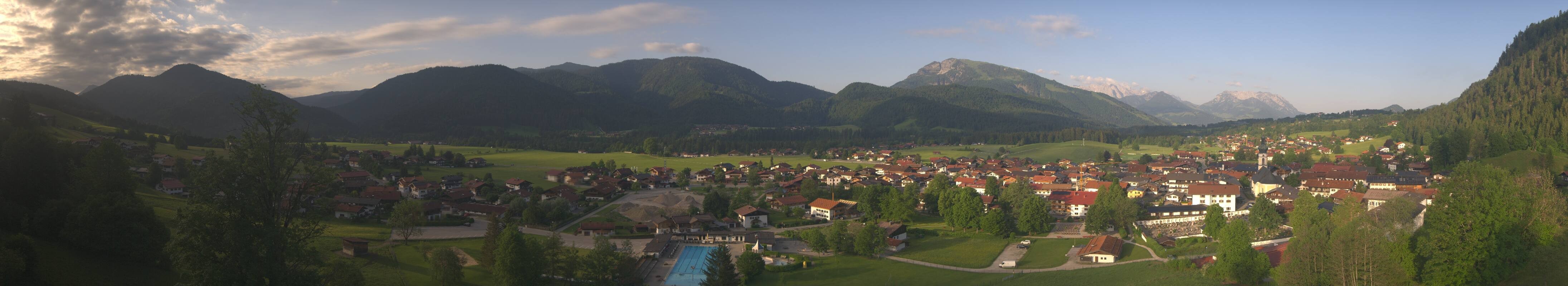 Archiv Foto Webcam Panoramablick auf das Dorf Reit im Winkl