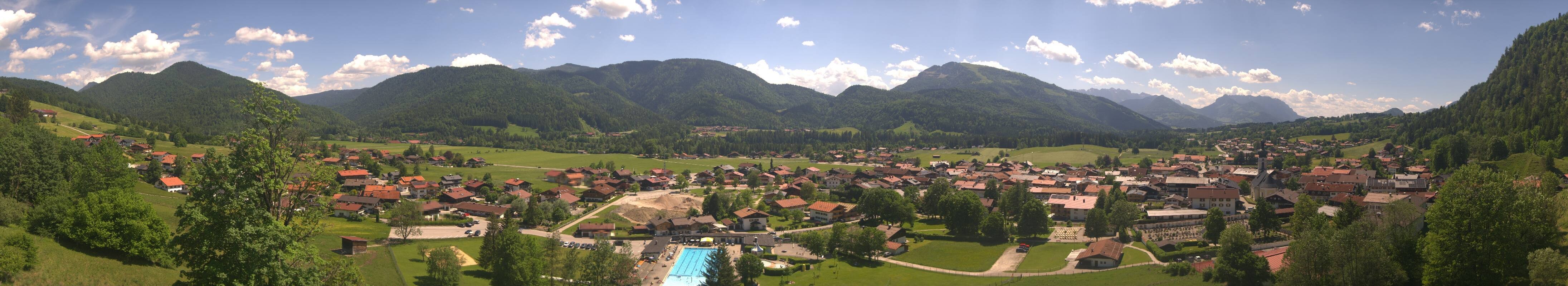 Archiv Foto Webcam Panoramablick auf das Dorf Reit im Winkl