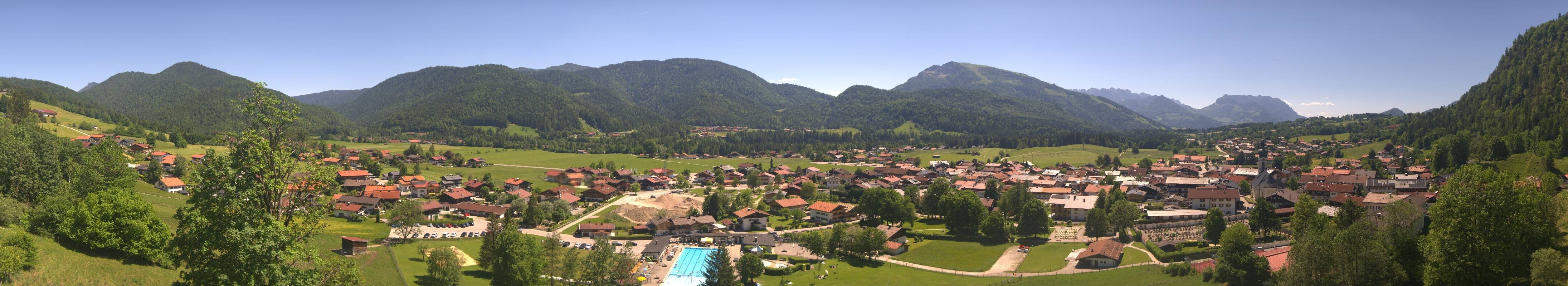 Archiv Foto Webcam Panoramablick auf das Dorf Reit im Winkl