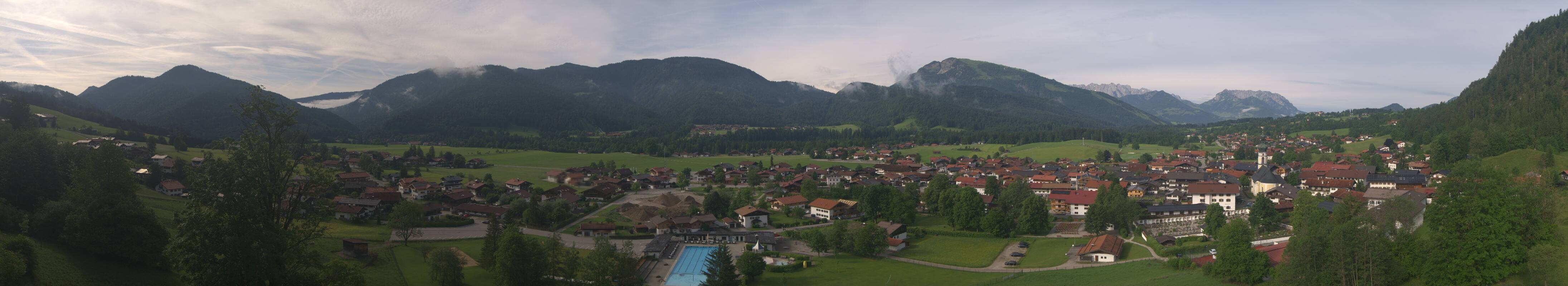 Archiv Foto Webcam Panoramablick auf das Dorf Reit im Winkl