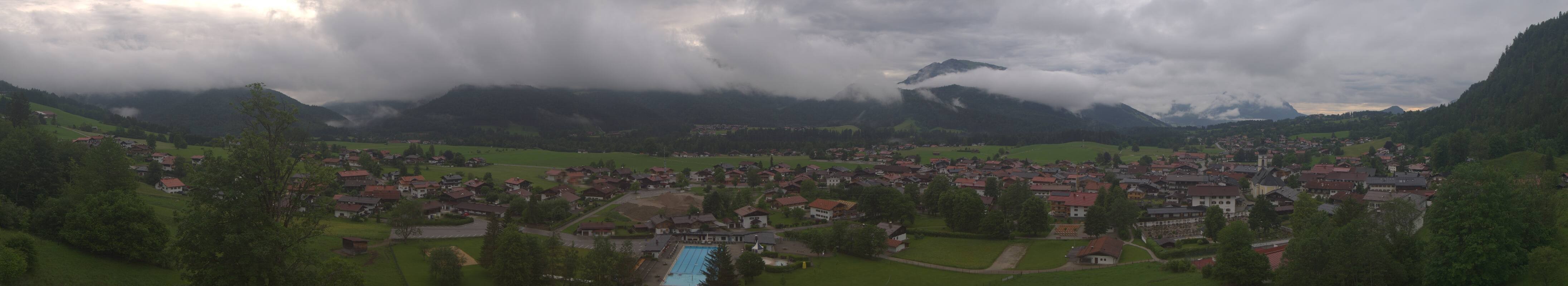 Archiv Foto Webcam Panoramablick auf das Dorf Reit im Winkl