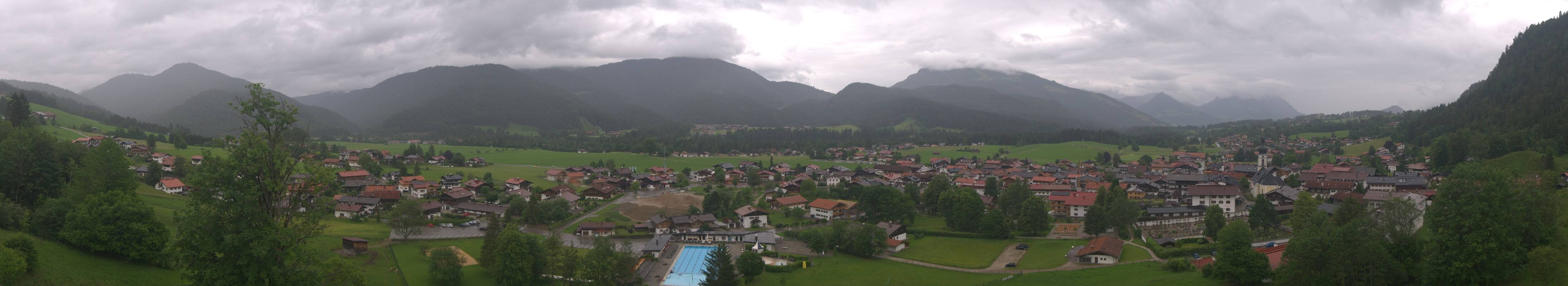 Archiv Foto Webcam Panoramablick auf das Dorf Reit im Winkl