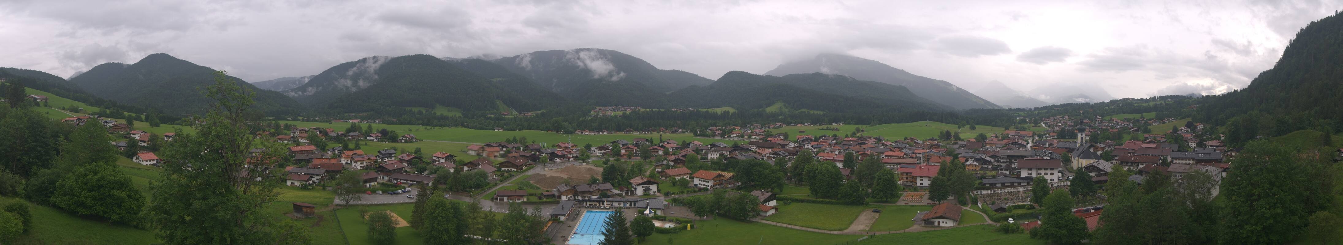 Archiv Foto Webcam Panoramablick auf das Dorf Reit im Winkl