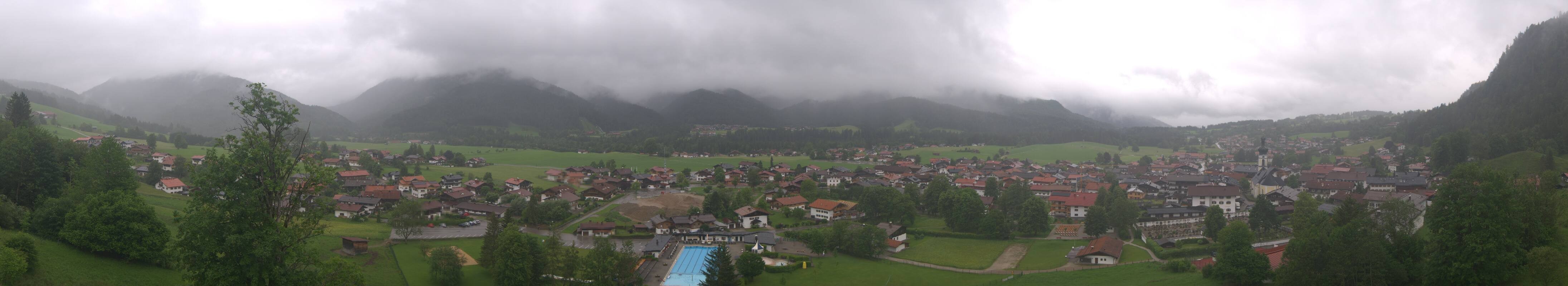 Archiv Foto Webcam Panoramablick auf das Dorf Reit im Winkl