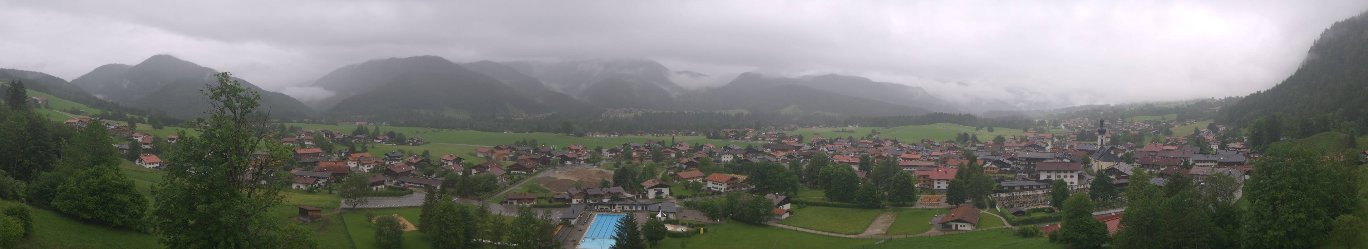 Archiv Foto Webcam Panoramablick auf das Dorf Reit im Winkl