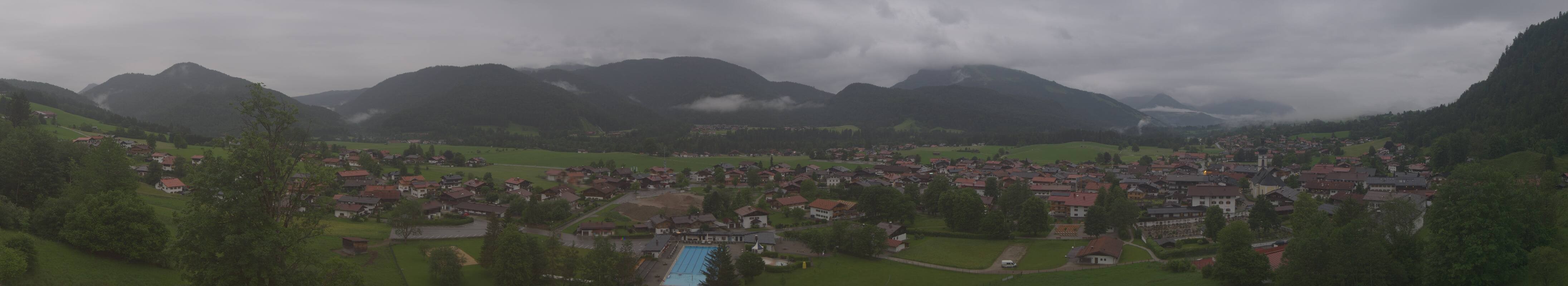 Archiv Foto Webcam Panoramablick auf das Dorf Reit im Winkl