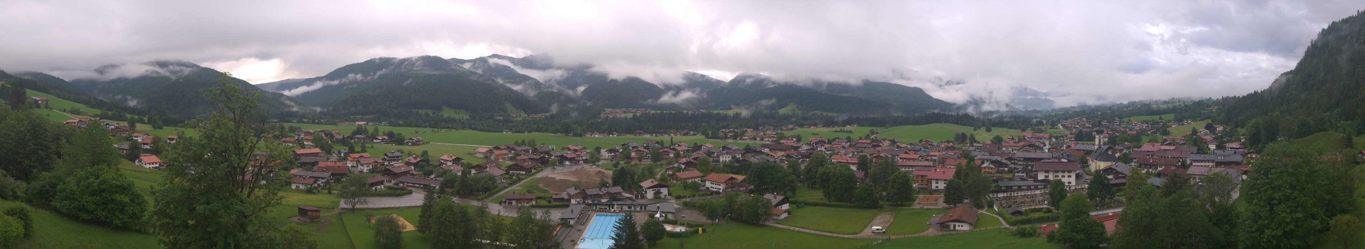 Archiv Foto Webcam Panoramablick auf das Dorf Reit im Winkl