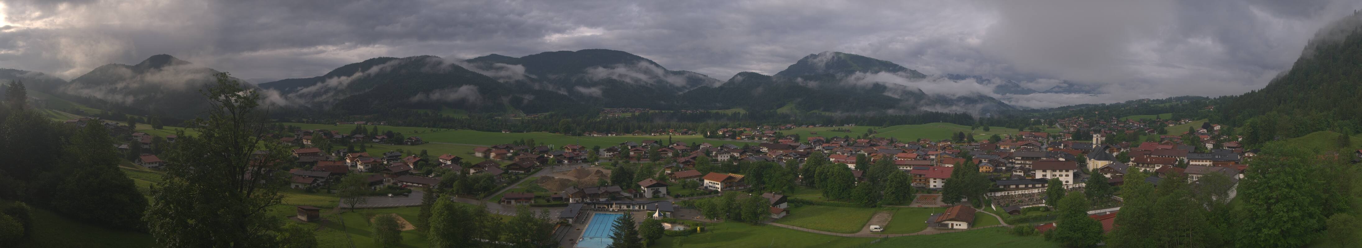 Archiv Foto Webcam Panoramablick auf das Dorf Reit im Winkl
