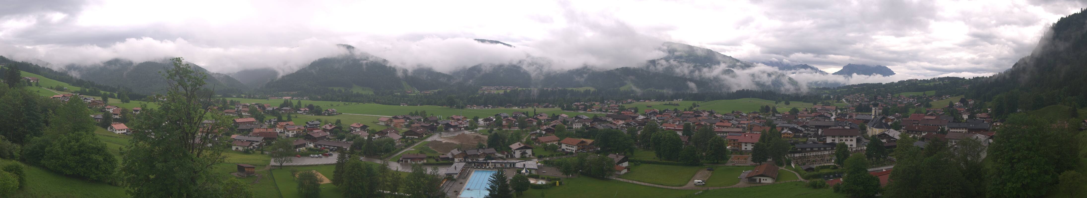 Archiv Foto Webcam Panoramablick auf das Dorf Reit im Winkl
