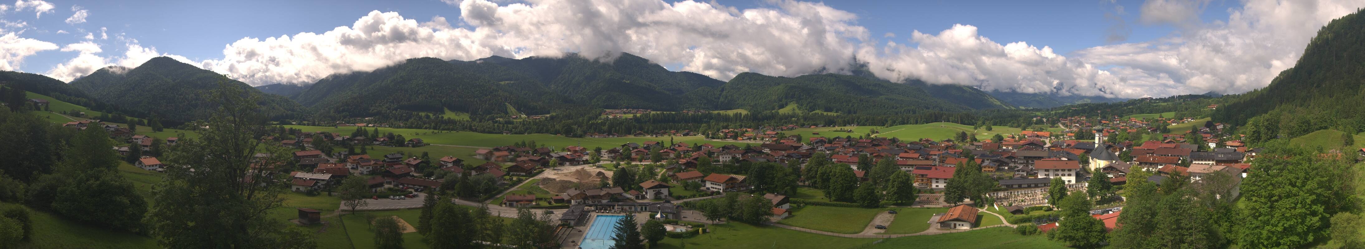Archiv Foto Webcam Panoramablick auf das Dorf Reit im Winkl