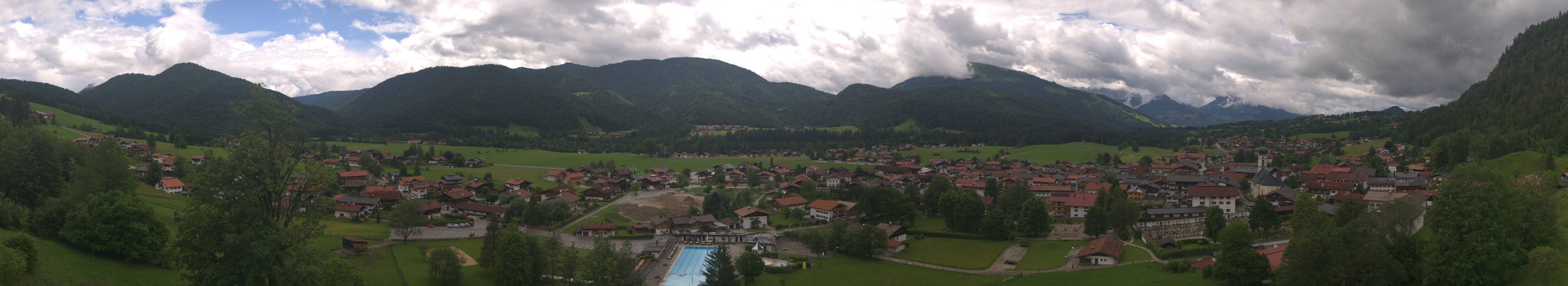 Archiv Foto Webcam Panoramablick auf das Dorf Reit im Winkl