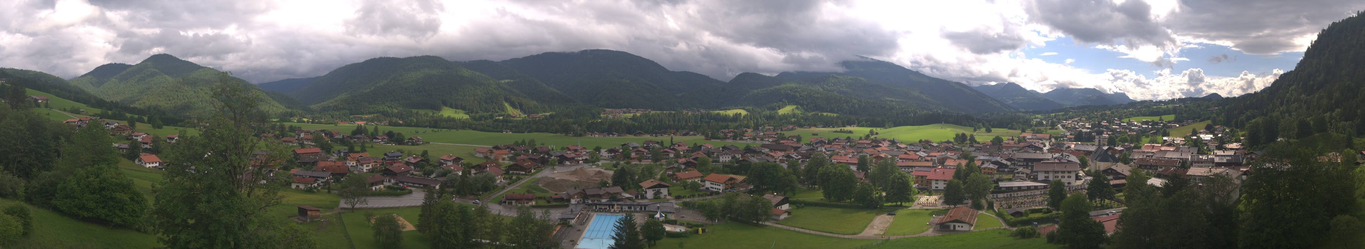 Archiv Foto Webcam Panoramablick auf das Dorf Reit im Winkl