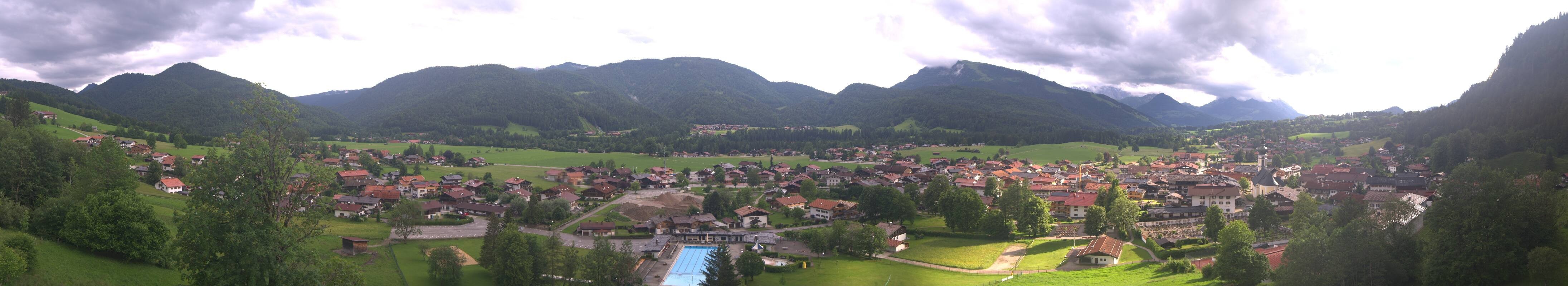 Archiv Foto Webcam Panoramablick auf das Dorf Reit im Winkl