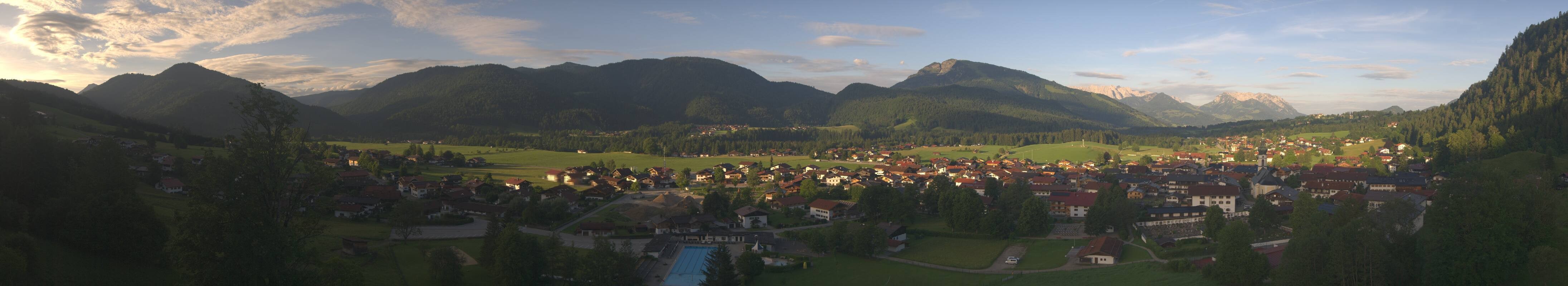 Archiv Foto Webcam Panoramablick auf das Dorf Reit im Winkl