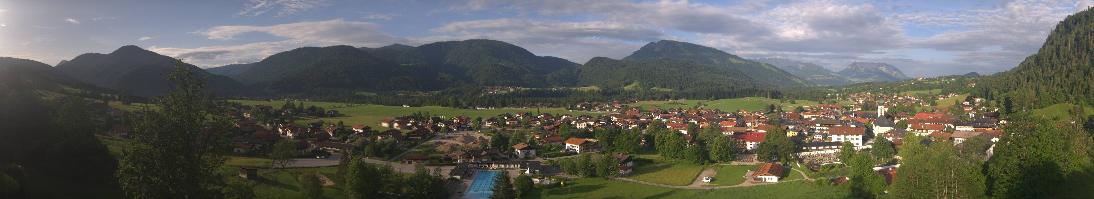 Archiv Foto Webcam Panoramablick auf das Dorf Reit im Winkl